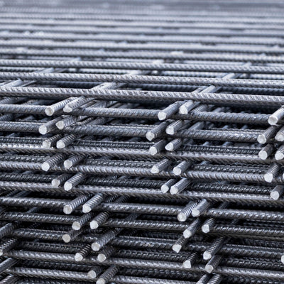 NextDaySteel A393 Mesh steel reinforcement with 10mm cross bar for concrete, showing durable steel mesh for construction use.