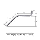 Custom Cut & Bent Rebar - Shape Code 28 - NextDaySteel