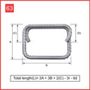 Custom Cut & Bent Rebar - Shape Code 63 - NextDaySteel