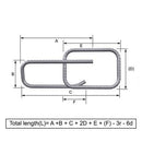 Custom Cut & Bent Rebar - Shape Code 64 - NextDaySteel
