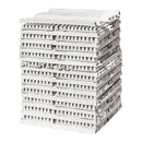 Pallet of concrete bar spacers for bulk purchase, ideal for large construction projects