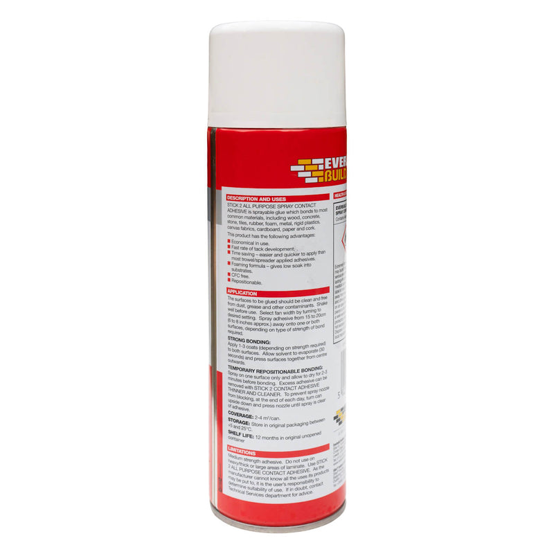 Contact Adhesive Spray - Multi-surface bonding, high-strength formula, 500ml.