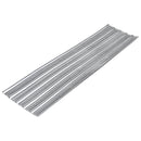 Durable expanded metal formwork with ribbed design for concrete slabs and walls