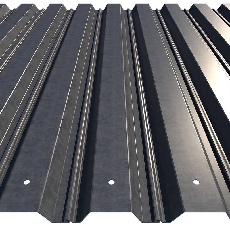 Top view of FLP 600/6 Trench Sheet displaying seamless interlocking overlap for secure trench reinforcement