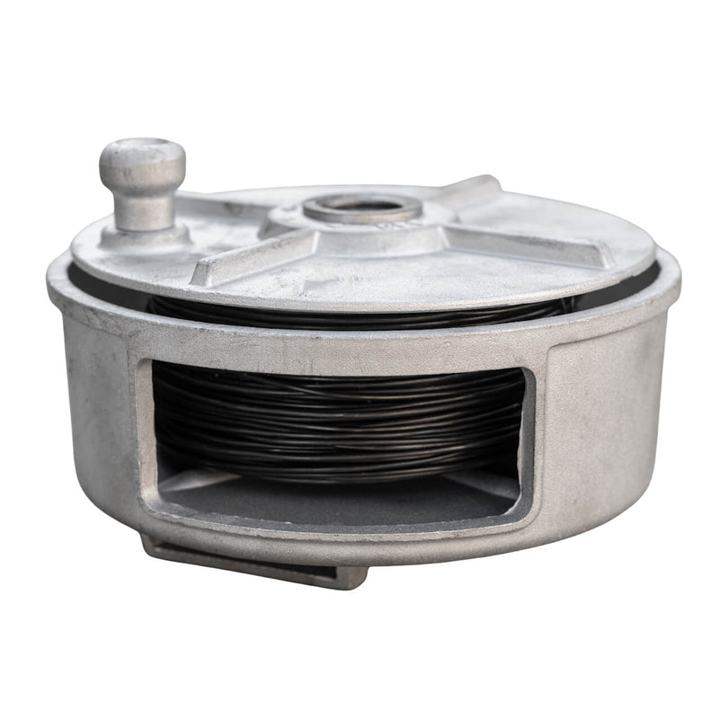 Aluminium dispenser with tying wire coil