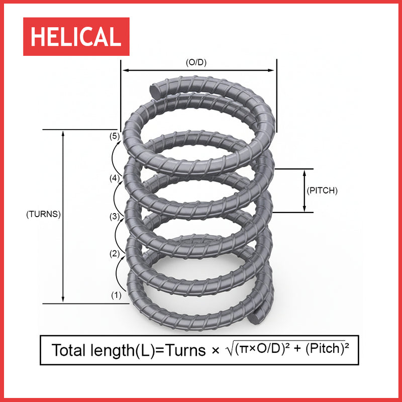 Custom Helical Rebar - Precision Spiral Reinforcement