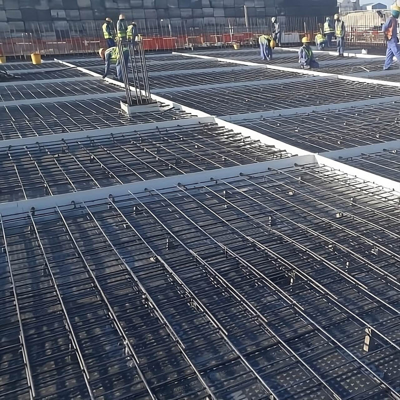 K-FORM screed rails in use on an industrial construction project