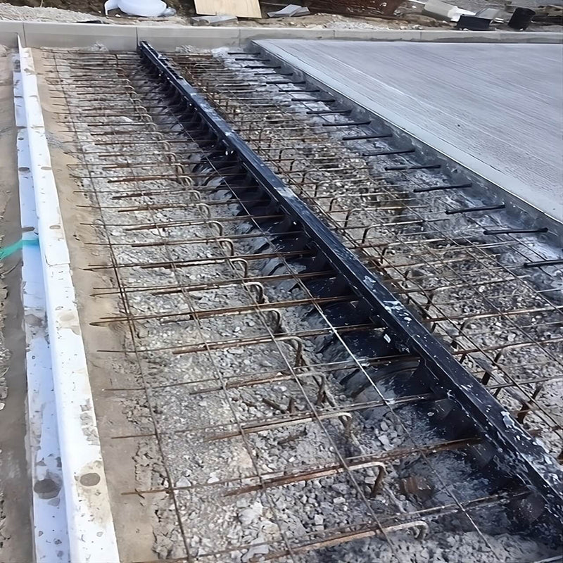 K-Form used to efficiently create drainage channels in a concrete surface