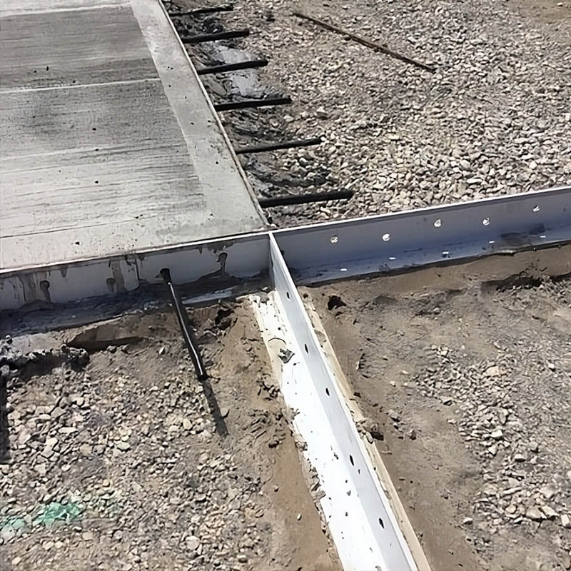 K85 screed rail demonstrating a four-joint arrangement for efficient concrete formwork