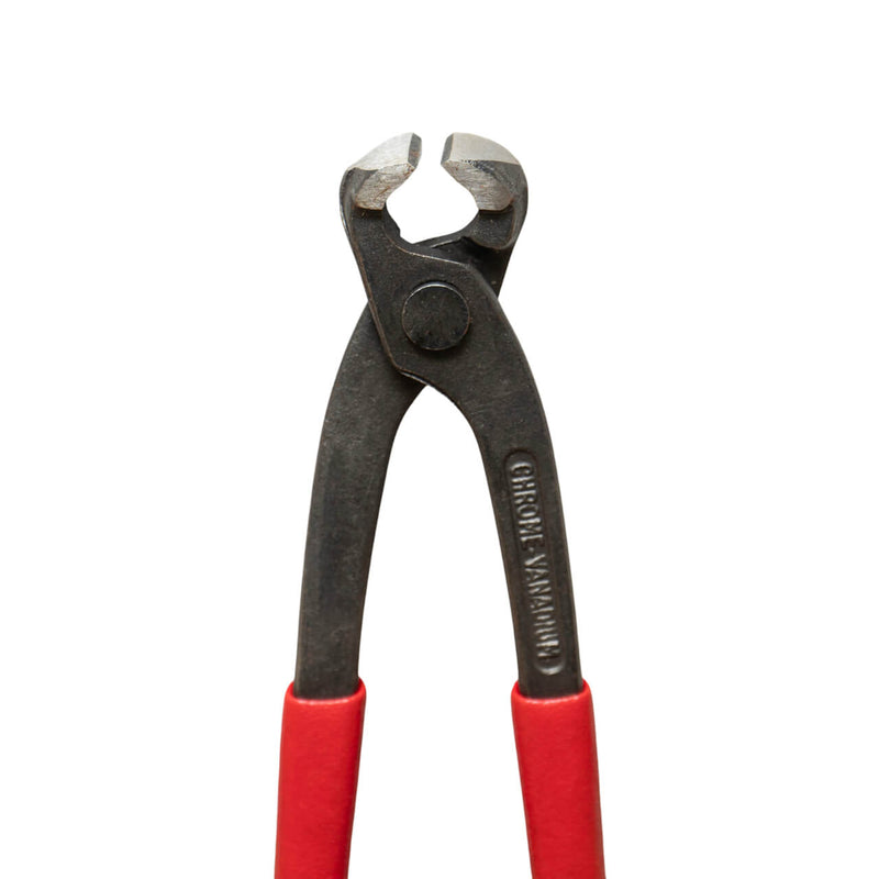 200mm nipper pliers with red grip handles