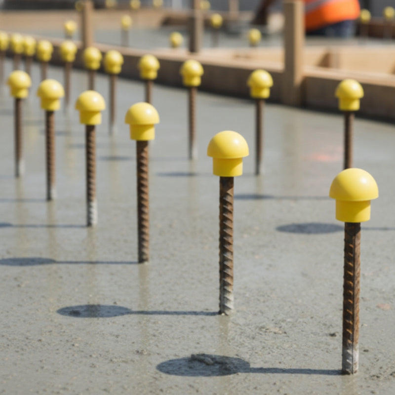Rebar Protection Caps - Bulk Pack of 250