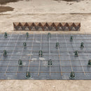 Pile of Continuous Wire High Chair Spacers stacked and ready for construction and reinforcement use.