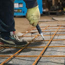 Tying rebar using a semi-automatic tool for quick and reliable construction work