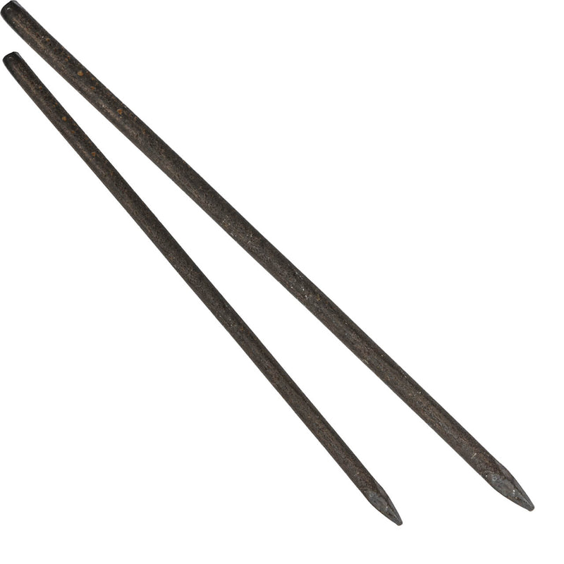 Steel Road Form Pins in various sizes, essential for construction and roadwork, securing forms during concrete pouring