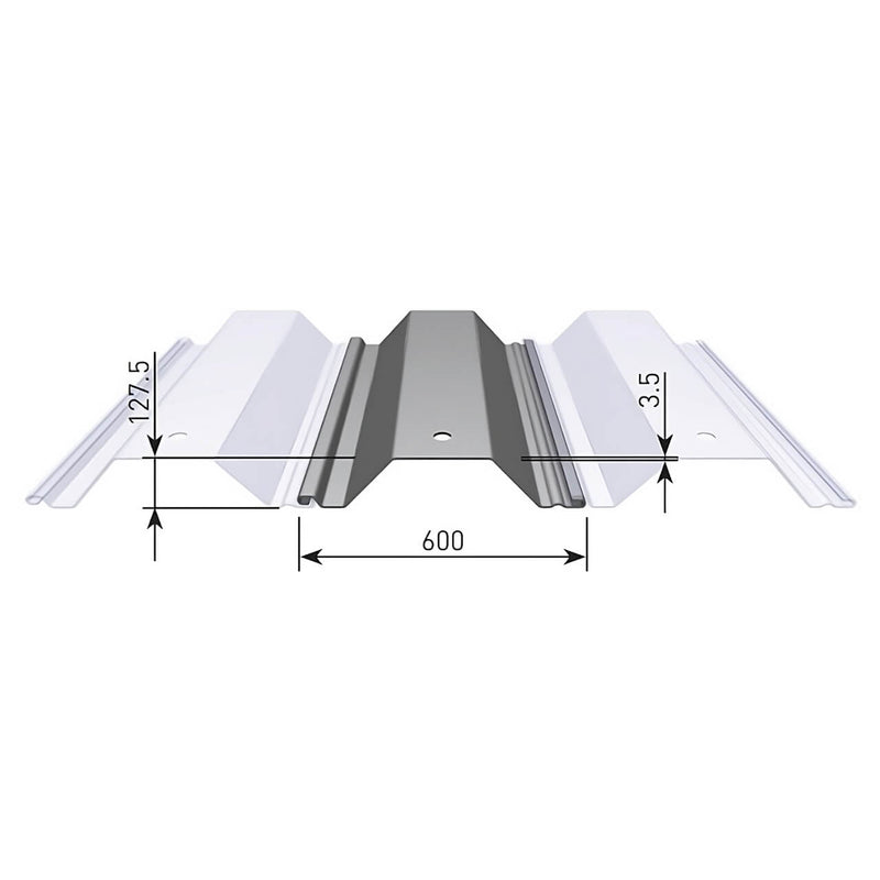 FLP 600/3.5 Trench Sheet layout with key dimension