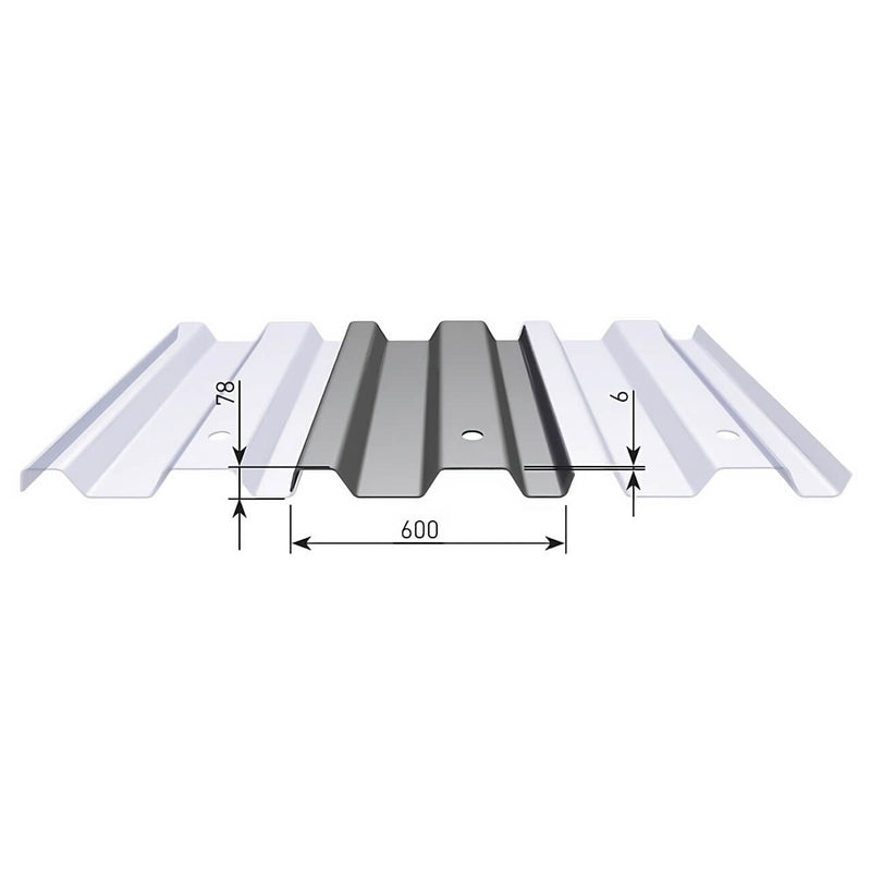 Dimensions of KKD 600/6 trench sheet for precise construction planning