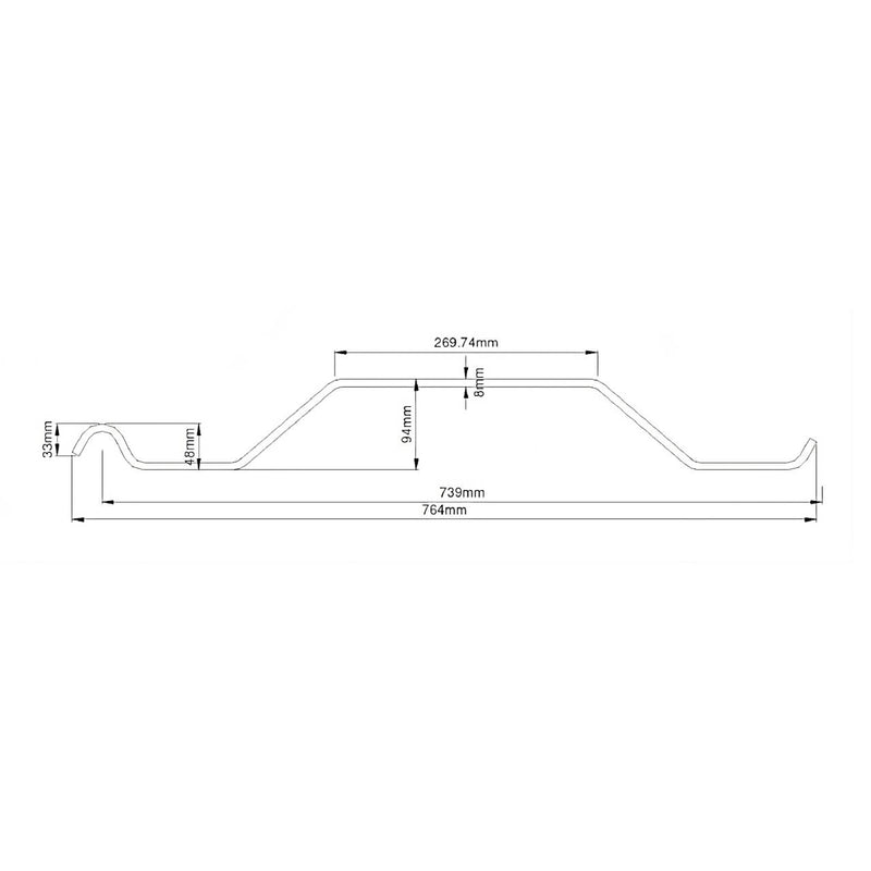 Detailed technical specifications of ER 750/8 Overlapping Trench Sheets