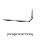 Custom Cut & Bent Rebar - Shape Code 12 -  NextDaySteel