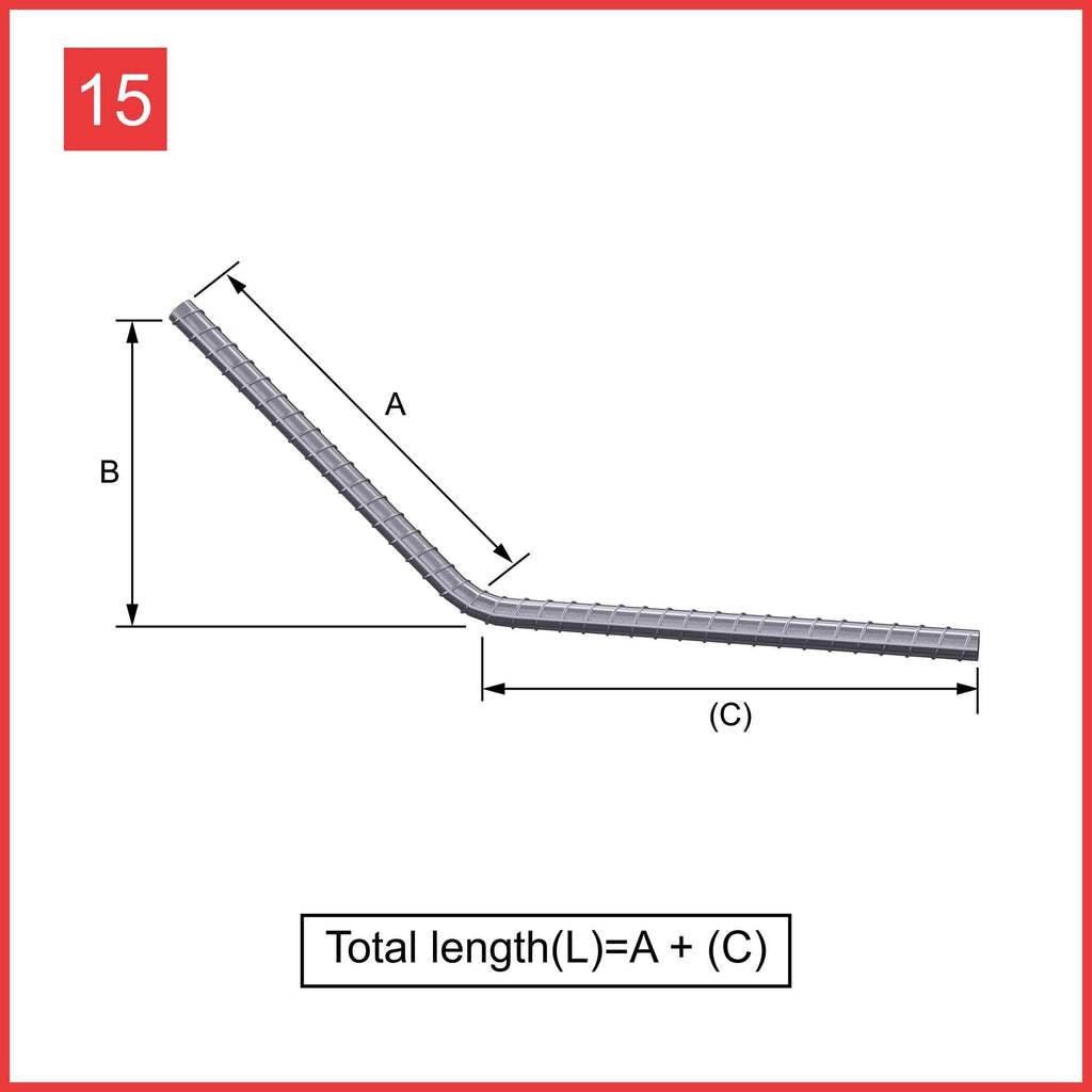 Custom Cut & Bent Rebar - Shape Code 15 | Next Day Steel Ltd