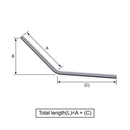 Custom Cut & Bent Rebar - Shape Code 15 - NextDaySteel