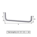 Custom Cut & Bent Rebar - Shape Code 21 - NextDaySteel
