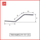 Custom Cut & Bent Rebar - Shape Code 26 - NextDaySteel