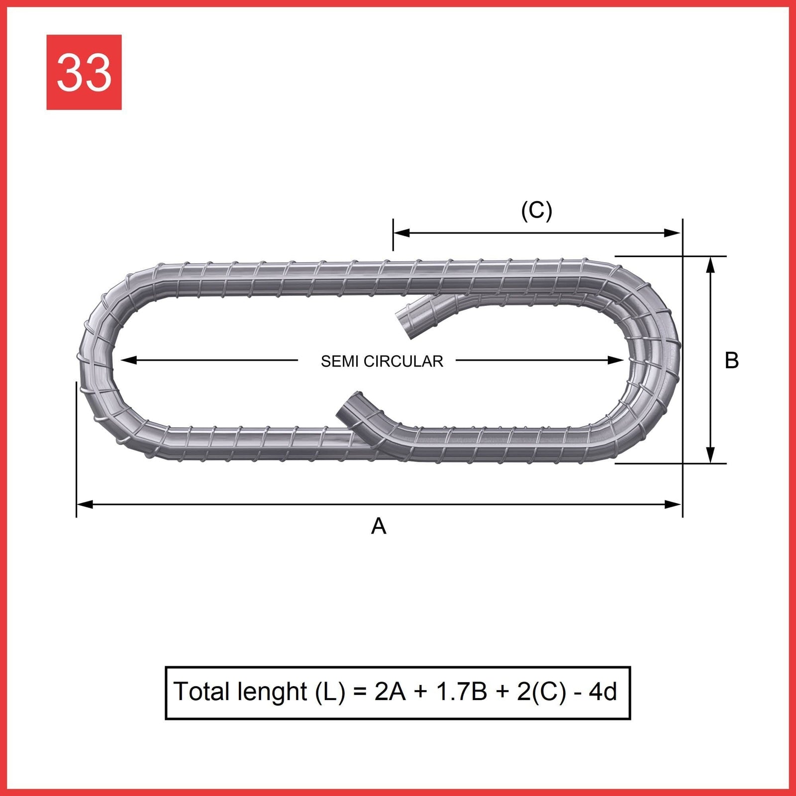 Custom Cut & Bent Rebar - Shape Code 33 | Next Day Steel Ltd