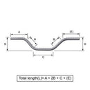 Custom Cut & Bent Rebar - Shape Code 46 - NextDaySteel